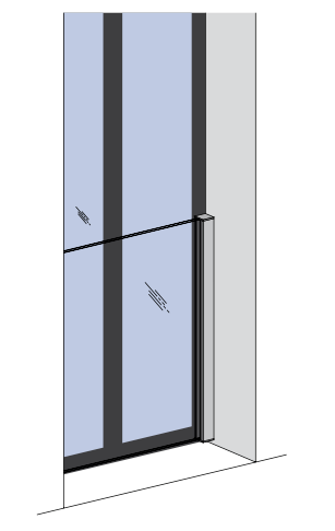 Vue de la pose dans le cadre de la fenêtre - garde-corps fenêtre GLASSFIT FB-10